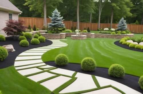 عشب صناعي بالرياض حي الياسمين بتصميم حديث