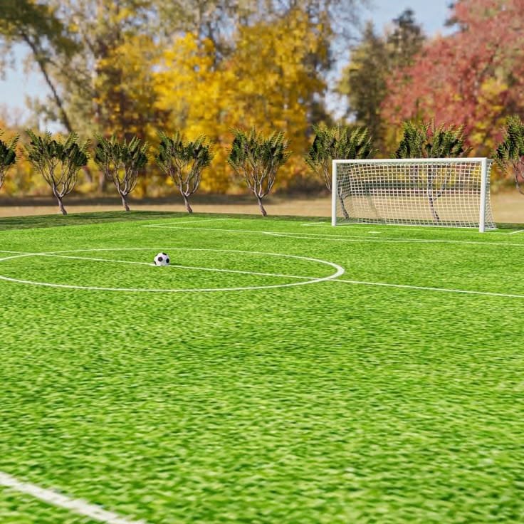 تمشيط العشب الصناعي في الملاعب