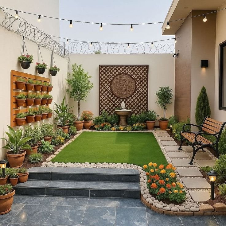 حدائق أسطح فلل فاخرة بالرياض