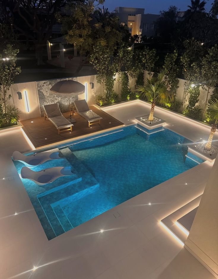 تصميم حدائق شاليهات فاخرة بالرياض