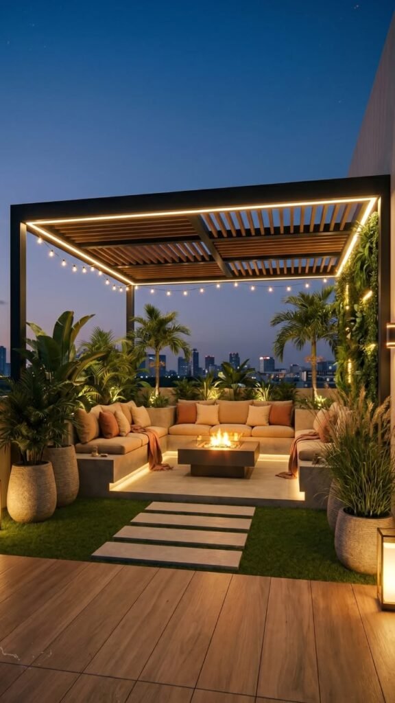 تصميم حدائق منتجعات فاخرة بالرياض
