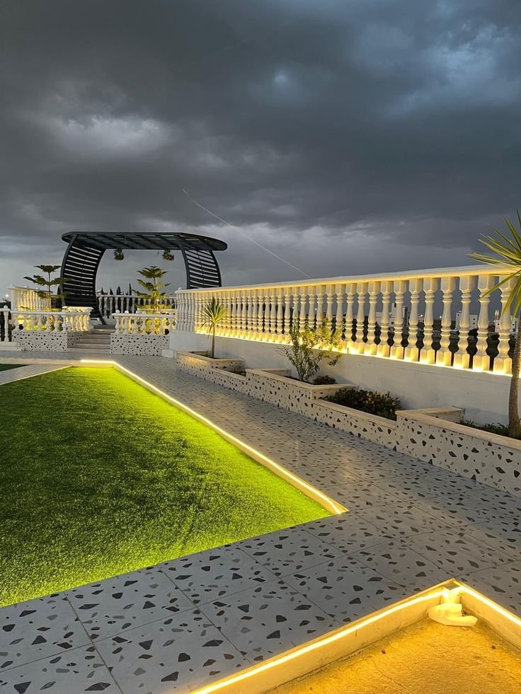 تصميم حدائق الأندية الرياضية بالرياض